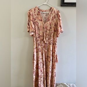 Knox Rose Flutter Sleeve A - Line Dress